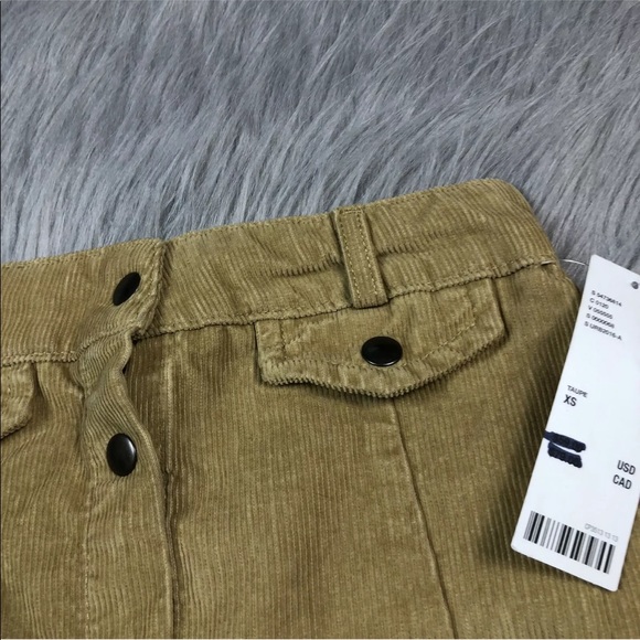 BDG UO Snap Corduroy Mini Skirt XS - Picture 2 of 5